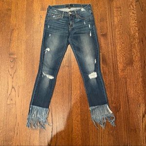 Flying monkey fringe jeans